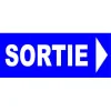 Panneau sortie à droite-Signalétique magasin-Panneaux Signalétiques