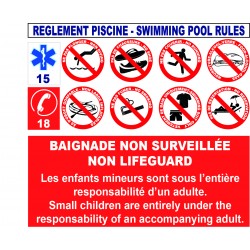 Règlement piscine