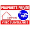 Panneau "Propriété privée vidéo surveillance"-Panneau vidéo surveillance-Panneaux Signalétiques