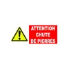 Panneau danger attention chute de pierres-Panneau attention Danger-Panneaux Signalétiques