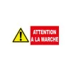 Panneau danger attention à la marche-Panneau attention Danger-Panneaux Signalétiques