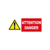 Panneau danger attention danger-Panneau attention Danger-Panneaux Signalétiques