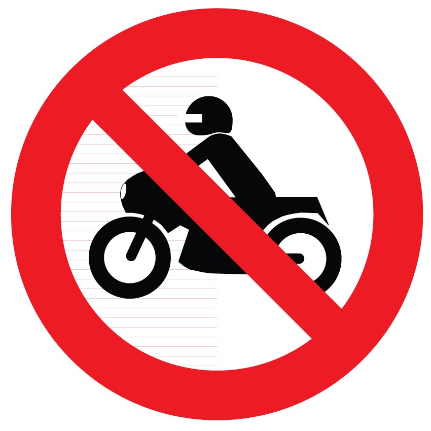 Panneau circulation Stationnement interdit - Moto scooter