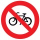Panneau interdit aux motos