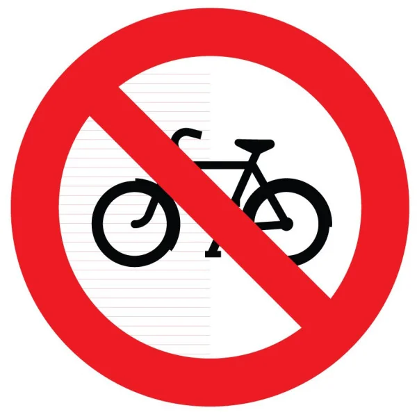 Panneau interdit aux vélos-Panneau routier-Panneaux Signalétiques