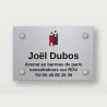 Plaque professionnelle en aluminium anodisé à personnaliser
