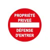 Propriété privée défense d'entrer-Panneau propriété privée-Panneaux Signalétiques