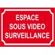 Espace sous vidéo surveillance
