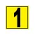 Panneau signalétique pour entrepôt chiffre 1-Signalétique entrepôt-Panneaux Signalétiques