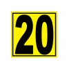 Panneau signalétique pour entrepôt chiffre 20-Signalétique entrepôt-Panneaux Signalétiques