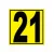 Panneau signalétique pour entrepôt chiffre 21-Signalétique entrepôt-Panneaux Signalétiques