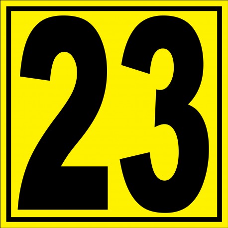 Panneau signalétique pour entrepôt "chiffre 23"
