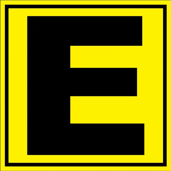 Panneau signalétique pour entrepôt lettre E-Signalétique entrepôt-Panneaux Signalétiques
