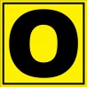 Panneau signalétique pour entrepôt "lettre O"