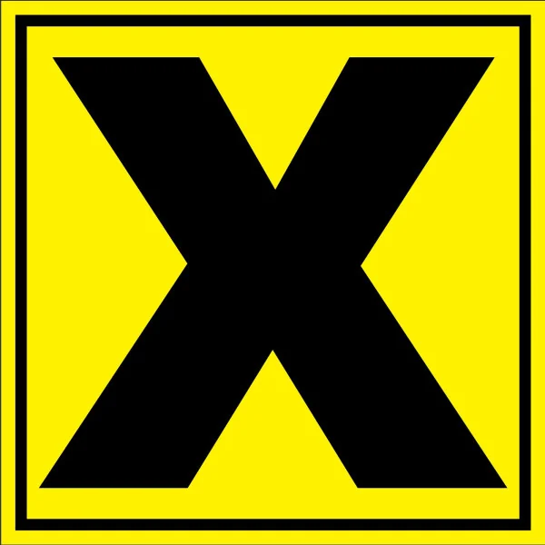 Panneau signalétique pour entrepôt lettre X-Signalétique entrepôt-Panneaux Signalétiques