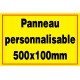 Panneau personnalisé en PVC 400x100mm