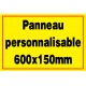 Panneau personnalisé en PVC 600x100mm