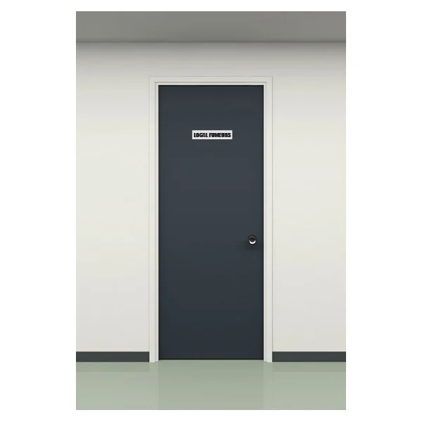 Plaque de porte local fumeurs-Plaque de porte-Panneaux Signalétiques