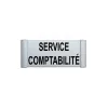 Plaque de porte aluminium service comptabilité-Plaque de porte-Panneaux Signalétiques