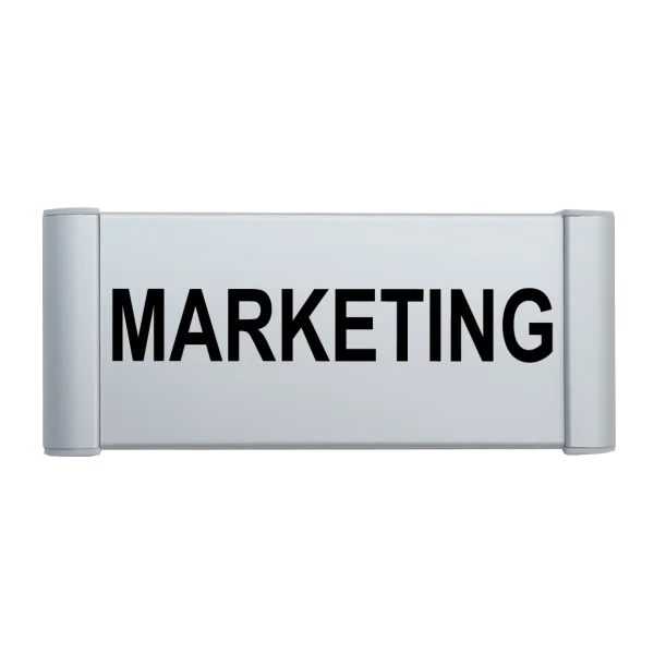 Plaque de porte aluminium marketing-Plaque de porte-Panneaux Signalétiques