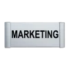 Plaque de porte aluminium marketing-Plaque de porte-Panneaux Signalétiques