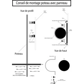 Kit de fixation simple pour poteau 50mm-Fixations-Panneaux Signalétiques