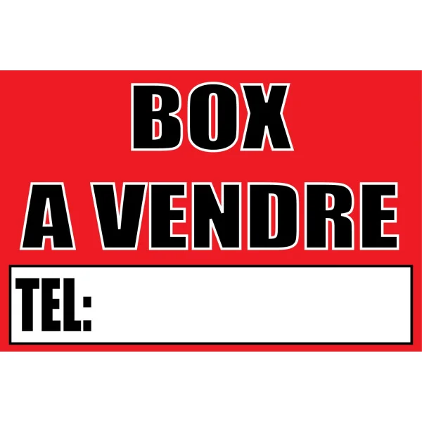 Box à vendre-Panneau immobilier-Panneaux Signalétiques