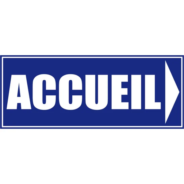 Accueil à droite-Panneau bureau-Panneaux Signalétiques