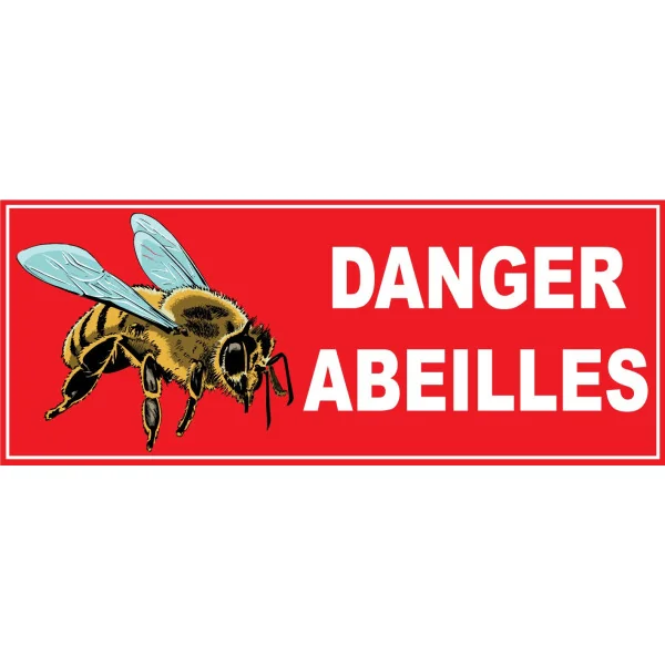 Danger abeilles-Panneau attention abeille-Panneaux Signalétiques