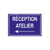 Réception atelier à gauche-Signalétique magasin-Panneaux Signalétiques