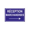 Réception marchandises à droite-Signalétique magasin-Panneaux Signalétiques