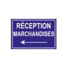 Réception marchandises à gauche-Signalétique magasin-Panneaux Signalétiques