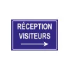 Réception visiteurs à droite-Signalétique magasin-Panneaux Signalétiques