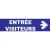Entrée visiteurs à droite-Panneau hôtel, restaurant, gîte-Panneaux Signalétiques
