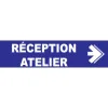 Réception atelier à droite-Panneau hôtel, restaurant, gîte-Panneaux Signalétiques