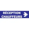 Réception chauffeurs à droite-Panneau hôtel, restaurant, gîte-Panneaux Signalétiques