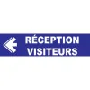 Réception visiteurs à gauche-Panneau hôtel, restaurant, gîte-Panneaux Signalétiques