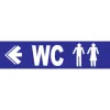 WC à gauche-Panneau hôtel, restaurant, gîte-Panneaux Signalétiques