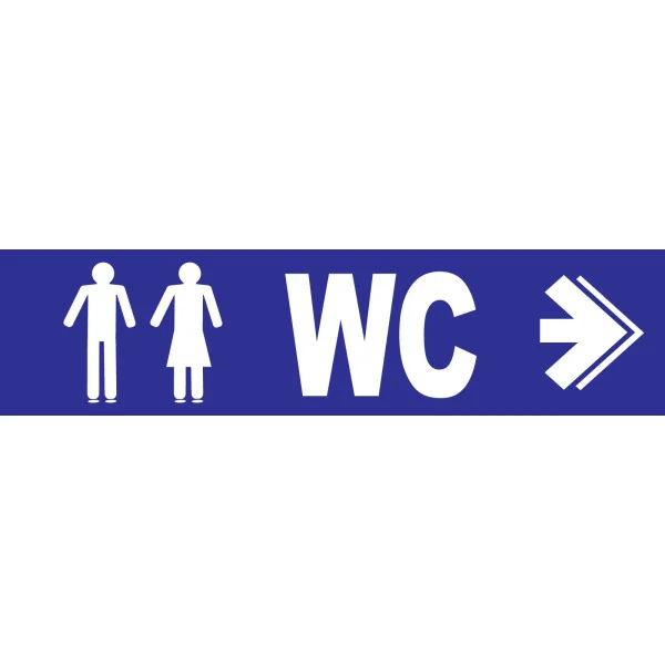 WC à droite-Panneau hôtel, restaurant, gîte-Panneaux Signalétiques