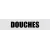 Plaque de porte douches-Plaque de porte-Panneaux Signalétiques