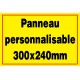 Panneau personnalisé en PVC 300x200mm