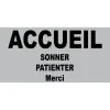 Accueil sonnez patientez merci-Panneau bureau-Panneaux Signalétiques