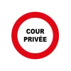 Cour privée-Panneau stationnement-Panneaux Signalétiques