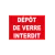 Dépôt de verres interdit-Panneau Dépôt interdit-Panneaux Signalétiques