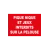 Pique nique et jeux interdit sur la pelouse-Interdiction-Panneaux Signalétiques