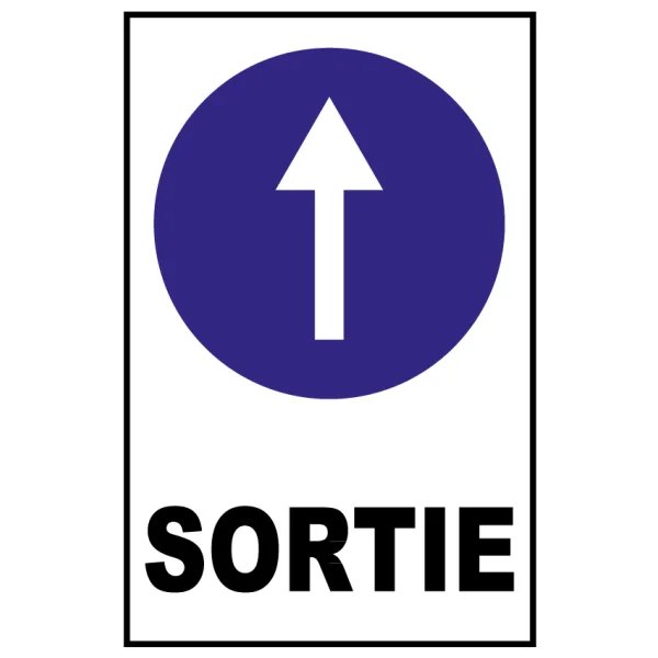 Direction sortie-Panneau directionnel-Panneaux Signalétiques