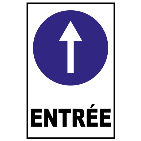 Direction entrée-Panneau directionnel-Panneaux Signalétiques