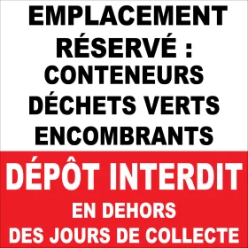 Panneau 'Décharge Interdite' En Aluminium - 18x22 Cm Avec Piquet - Résistant Aux Intempéries Pour Cour, Jardin Ou Entrée