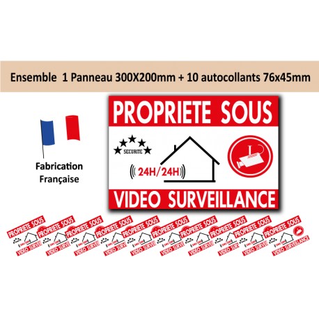 Kit de dissuasion propriété sous vidéo surveillance