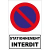 Stationnement interdit-Panneau stationnement-Panneaux Signalétiques